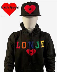 MENS BLACK LONJE HOODIE