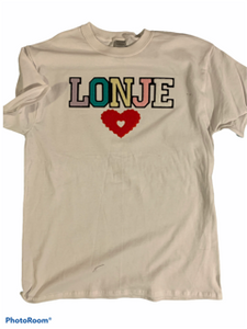 WHITE LONJE LOGO TEE